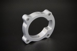 Hyundai Genesis Coupe Throttle Body Spacer - Torque Solution - Silver - `10-`12